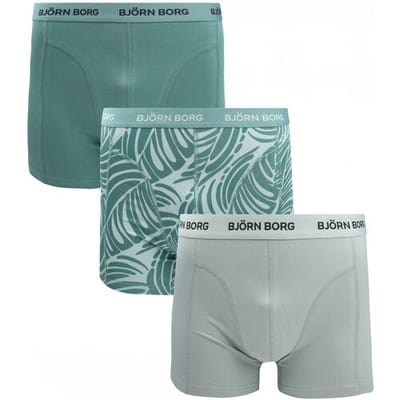 Bjorn Borg Boxers 3Pack Groen - Maat XXL - Heren - Boxershorts