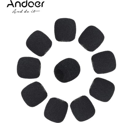 10 stuks Mini Lapel Headset Microfoon Windscreen Mic Foam Cover small