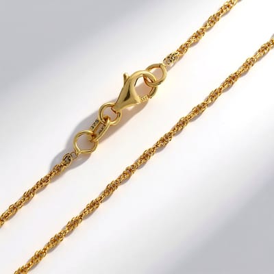 Cavill - Gouden ketting - 9K Geelgoud 45 cm - Fijne, Elegante Minimalistische Halsketting Dames met Karabijnsluiting, 1,83g