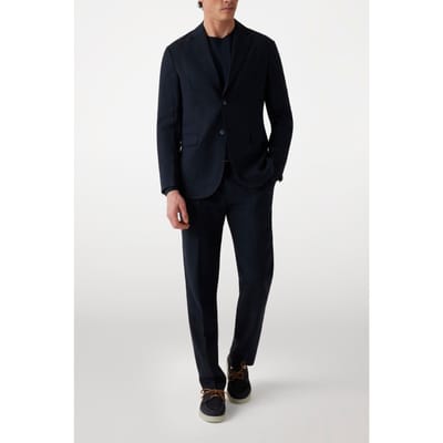 GUESS Marciano By  Max Pleated Reg Chin Navy Sea Size: 46 | Blazers Outlet | Heren | Blauw