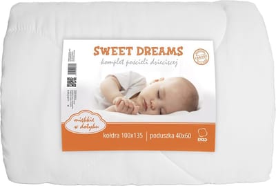 Sweet Dreams BABY dekbed + kussen - 100 x 135 cm / 40 x 60 cm - Polyester