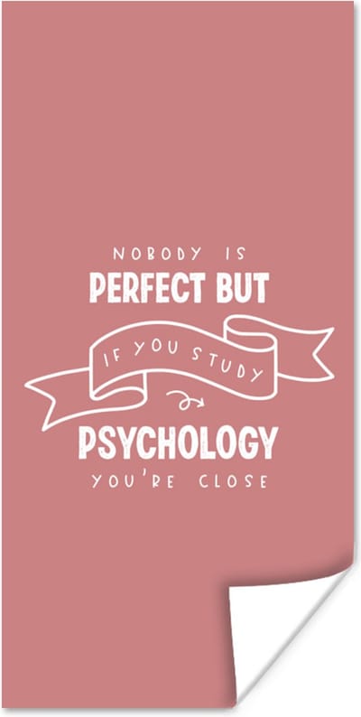 Poster Quote - Studeren - Psychologie - 80x160 cm