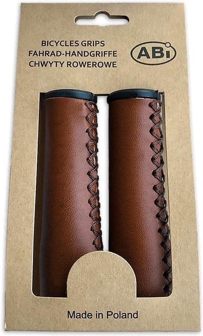 Fiets handvatten set ABI 120 mm - Bruin