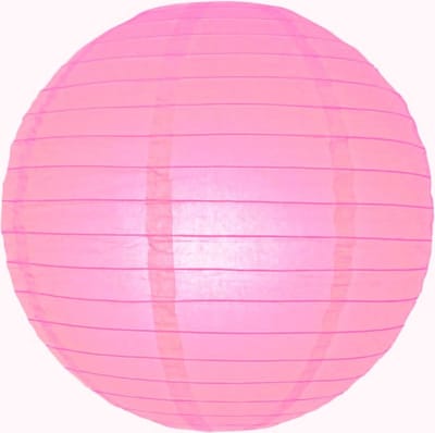 Brandvertragende lampion roze 25 cm - brandwerend