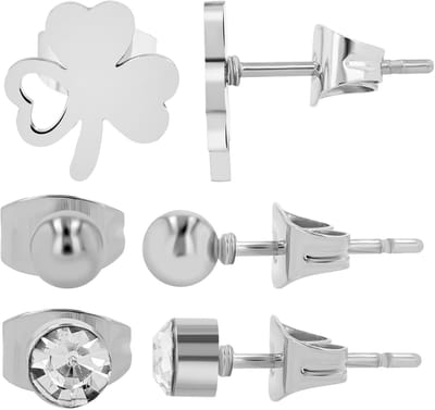 AKZENT Akzent dames oorbel Oorknopjes oorbellen Edelstahl zilver dames waterbestendig