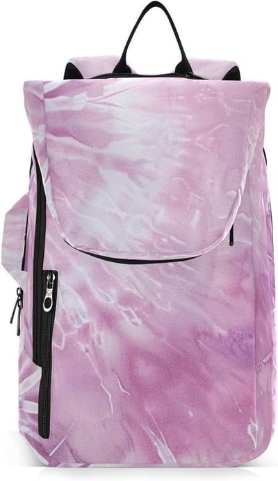 Sportrugzak - Badmintontas Rackets - Sporten Reizen - Waterbestendig Materiaal - 30x20x68 cm - Perzik Paars Tie-Dye