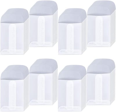 Kleine witte papieren zakjes voor cadeauverpakking en sieraden DIY - set van 80 stuks.