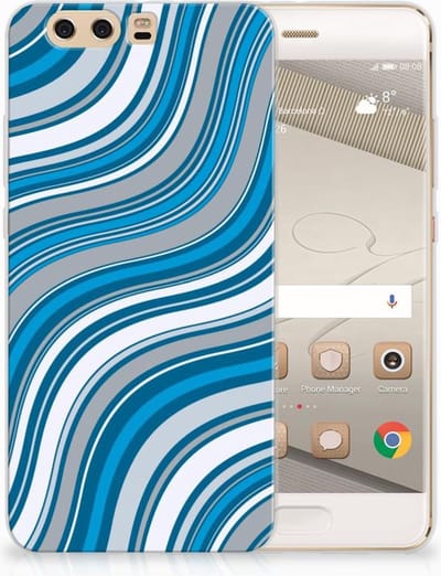 Huawei P10 Plus TPU bumper Waves Blue