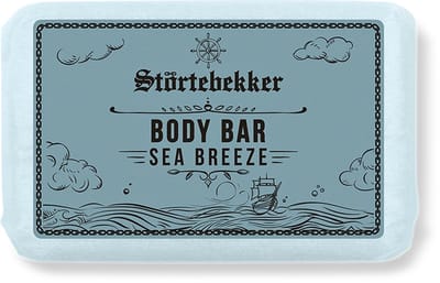 Störtebekker® Body Bar Sea Breeze - Plasticvrije Vaste Zeep & Douchegel Heren - Natuurlijke & Duurzame Lichaamsverzorging - Vegan Bodywash met Sheaboter - 120g