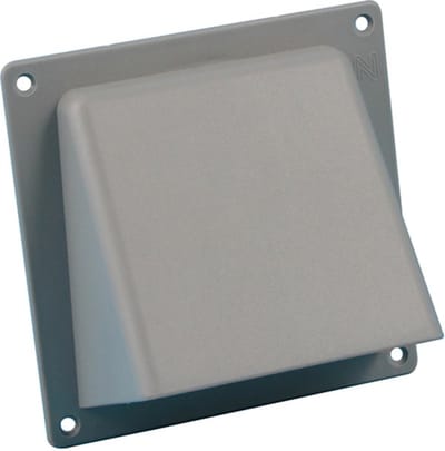 Nedco gevelklep Ø100mm - 110x54mm - kunststof - grijs