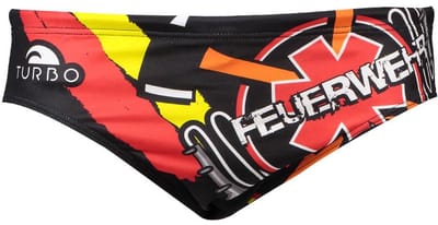 Turbo Germany Firefighters Zwemslip Veelkleurig M Man