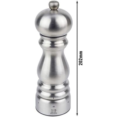 (6 stuks) PEUGEOT PARIS CHEF - Zoutmolen - u'Select - Roestvrij staal - Hoogte: 180mm