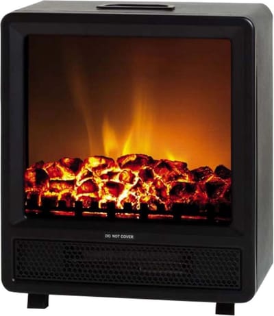 MKSS® Sfeerhaard Elektrisch - Tafelhaard voor Binnen & Buiten - Sfeerhaarden met Schouw - 40x20x45 - Zwart