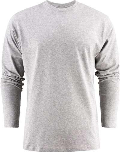 Printer HEAVY T-SHIRT L/S 2264016 - Grijs Mêlee - 4XL