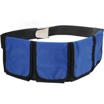 Duikzak Gewichtriem Oxford Stof Duik Gewichtriem met 4 Zakken voor Snorkelen FreedivingBlauw blauw