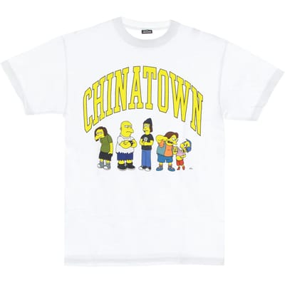 Ha Ha Arc Tee X The Simpsons wit T-shirt voor heren