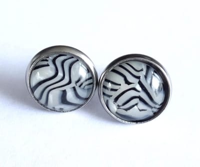 2 Love it Zebra -Oorknoppen