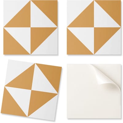Zelfklevende vinyltegels met geometrische driehoeken en vierkanten, 20x20x20 cm