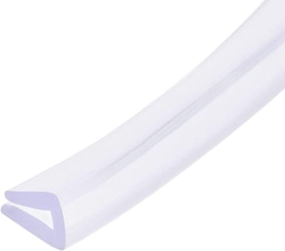 Transparante PVC U-profiel randbeschermer, geschikt voor 3-5mm randen, 3 meter lengte, 0.28 hoogte, ideaal voor meubels en deuren