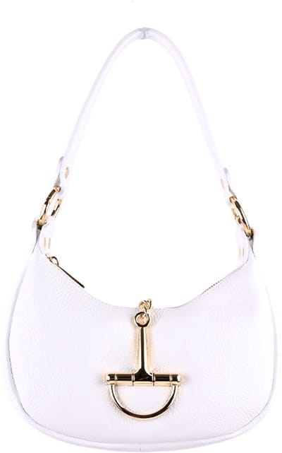 Giuliano Lederen handtas Gitte - Made in Italy - Wit