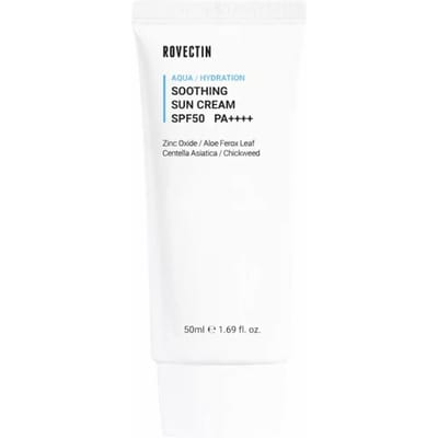 ROVECTIN Aqua Soothing Sun Cream SPF50+ PA++++ – Zonnecrème voor het gezicht 50 Crème