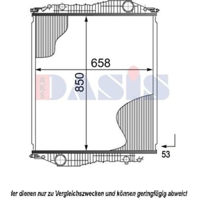 Motorradiateur  AKS DASIS 460003N