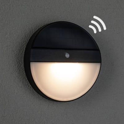 Solar LED-wandarmatuur voor buiten Elios Bewegingsmelder IP44 3000K 50lm Antraciet