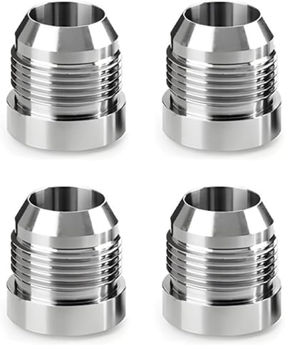 4 Stuks Aluminium Brandstof Koppeling Adapter voor Koelers, Universele Slangverbinding en Afdichtingen voor Auto's