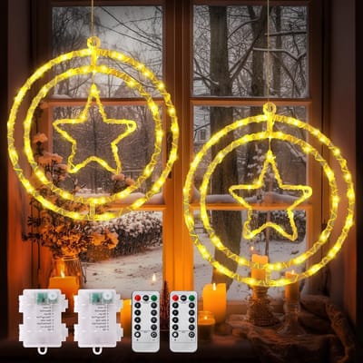 Verlichte Sterren voor Kerstdecoratie met LED Lichten - Sfeervolle Verlichting voor Binnen en Buiten