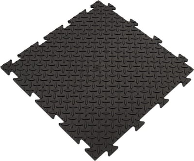 PVC kliktegel diamant zwart 50x50 cm
