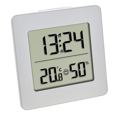 TFA Dostmann digitaal weerstation - zilver - kunststof - hygrometer - thermometer - voor binnen