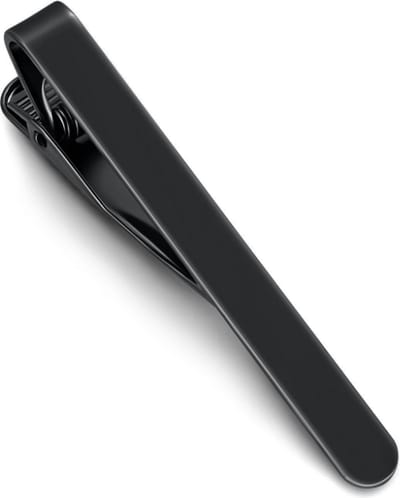 Dasspeld - Stropdas Clip - 53mm - Matte Tie Clip - Zwart