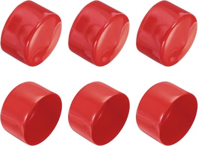 Rubberen Eindkappen - Beschermdoppen PVC - Vloeren Beschermen - Flexibel Vinylmateriaal - 65 mm Binnendiameter - Rood