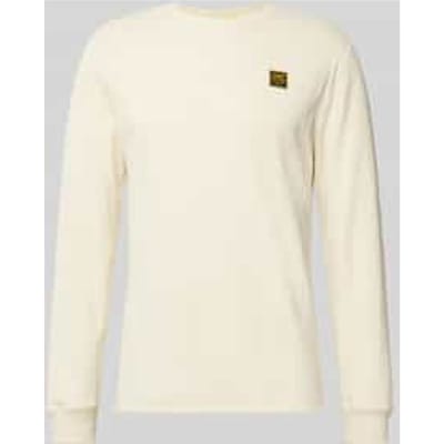 Shirt met lange mouwen en labeldetail