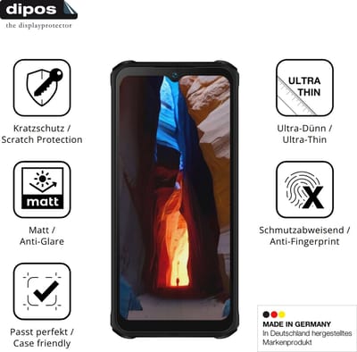 dipos – 4x Matte Beschermfolie geschikt voor Logicom Xtrem 650 | Krasbestendige & antireflecterende Screenprotector Ultra-Thin