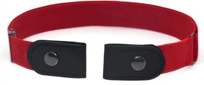 *** Elastische Geweven Riem Gevlochten Riem Rekbaar Rood - van Heble® ***