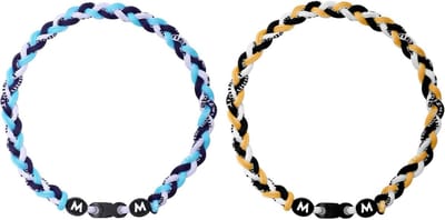 Cosensi - Honkbalketting van 2 stuks met Nylon Touw, Tornado-Ontwerp voor Mannen en Softbalfans