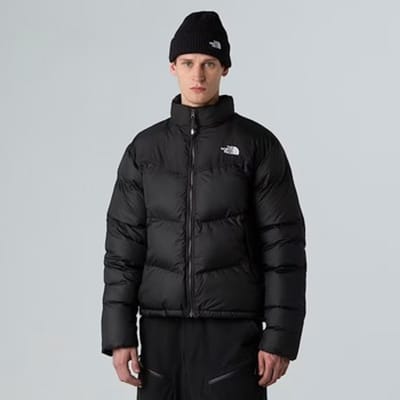 The North Face gewatteerde heren winterjas zwart - Maat XS