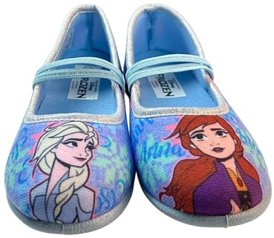 Frozen - Pantoffels kinderen voor meisjes - Anna en Elsa Sloffen kind ballerina - Schoenen van 2 tot 8 jaar - Maat 24 - Blauw