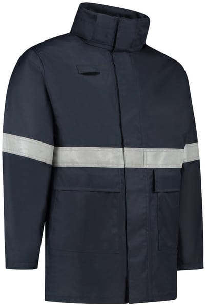 Dapro Access Multinorm Regenjas - Maat 3XL - Marineblauw - Vlamvertragend , antistatisch en chemicaliën resistent - Doorwerkjas