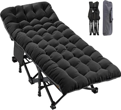 Extra Grote XXL Opvouwbare Slaapbank voor Volwassenen - Heavy Duty Gasten Slaapbed met Matras