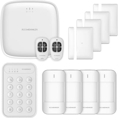 Alarmsysteem Set - Beveiligingssysteem Huis - Draadloze Beveiliging - 4G WiFi LAN Connectiviteit - 15 x 15 x 3.7 cm