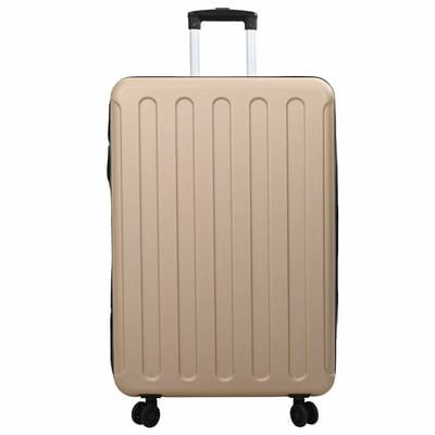 vidaXL - Koffer - met - slot - champagne - 50 - x - 30 - x - 76 - cm - ABS - Kunststof