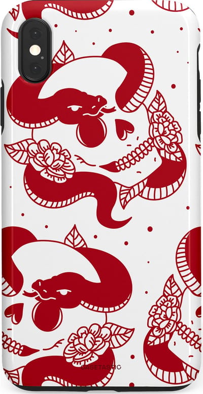 Casetastic Hoesje Geschikt voor Apple iPhone Xs Max - Stijlvolle Beschermende Duo-layer Case - Beet van de nacht