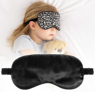 Comfortabel Zijde Slaapmasker voor Ontspanning, Leopard Patroon Oogmasker voor Slaap en Reizen, Perfect voor Thuis en Op Reis