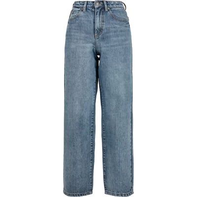 Urban Classics - High Waist 90's Denim Wijde broek - Taille, 27 inch - Blauw