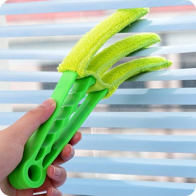 *** Jaloezie Reiniger Plumeau Groen - Jaloezie Stoffer - Lamellen Reiniger - Stof Verwijderen - Lamellen Stofvrij - Schoonmaken - van Heble® ***
