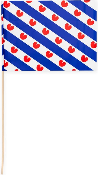 10 Papieren zwaai vlaggen 20 x 30 centimter Frysland