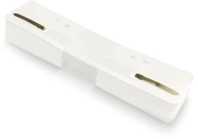 Kunststof archiefklemmen met metalen lipje - Document ordening (3,4x15cm, 60/80mm)