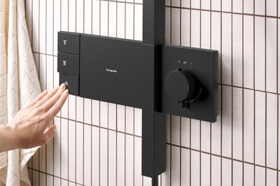 Hansgrohe Raindance alive Showerpipe - 210/340 2jet - thermostaat - mat zwart